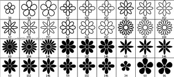Free Photoshop 7 Flower Brushes Download