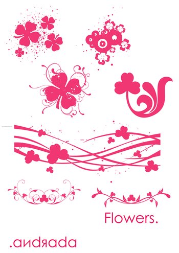 Flower Abstract Brushes