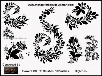 Flower Brushes Photoshop Elements 9