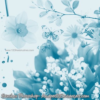 Flower Brushes For Adobe Photoshop 7.0