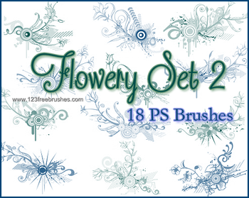 Flower Brushes Photoshop Elements 9