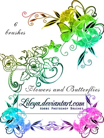 Flowers and Butterflies