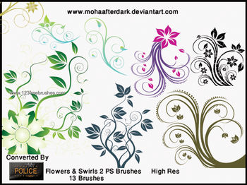 Flowers and Swirls