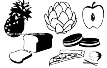 Food – Fruits Apple and Pineapple