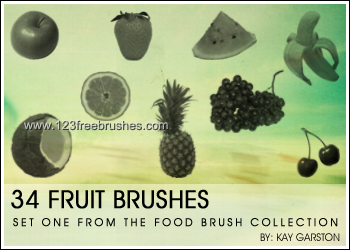 Fruits Collection –  Apple – Grape – Banana – Strawberry – Cherry – Watermelon