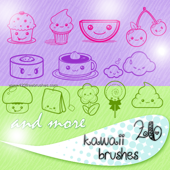 Kawaii Cake and Ice Cream