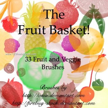 Strawberry – Cherry – Grapes – Pear and Orange Fruits
