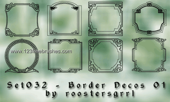 Art Deco Border Template