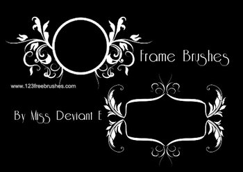Circle Floral Text Frames
