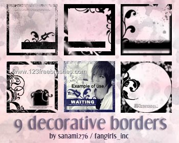 Deco Border Frames Set