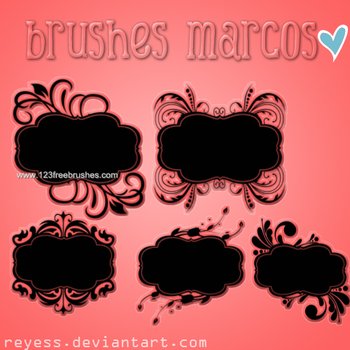 Floral Bracket Frames
