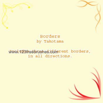 Floral Corner Border