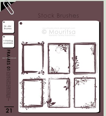 Grunge Floral Frames