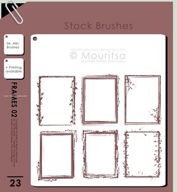 Grunge Flower Frames