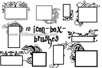 Icon Box Floral Frames
