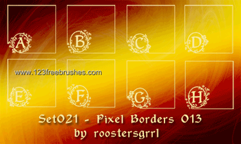 Ornate Border Corners 8