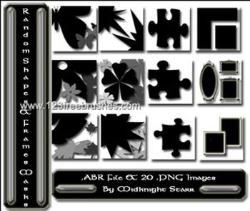 Random Shapes and Frames Mask