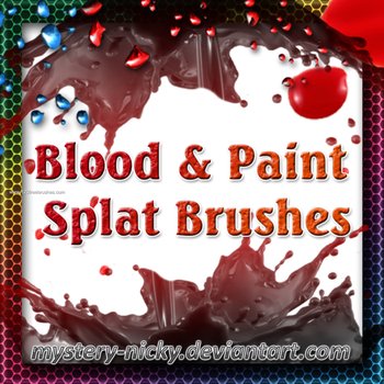 Blood and Paint Splat