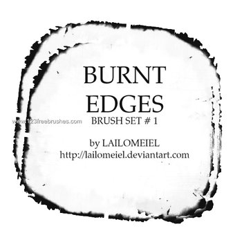 Burnt Edges Border