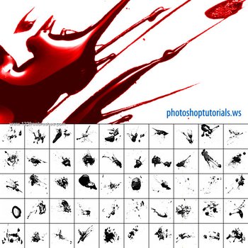 Glossy Blood Splatter