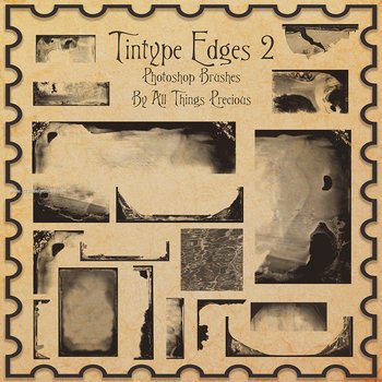 Grunge Border Edges Set
