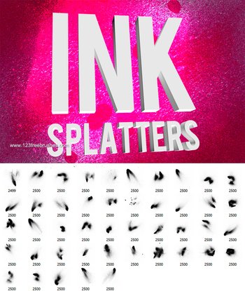 Grunge Ink Splatter Spray