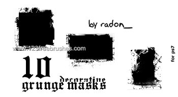 Grunge Masks Decorative