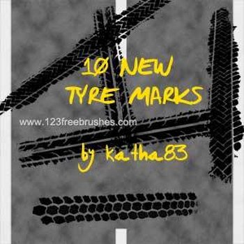 Grunge Tire Tracks