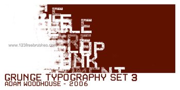 Grunge Typography Set 3