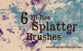 Hi-Res Ink Splatter