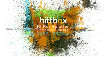 Hi-Res Ink Splatter