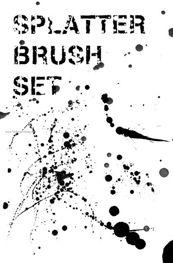High-Res Splatter Set 1