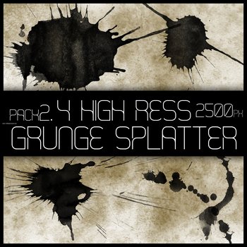 Hr Grunge Splat Brush 2