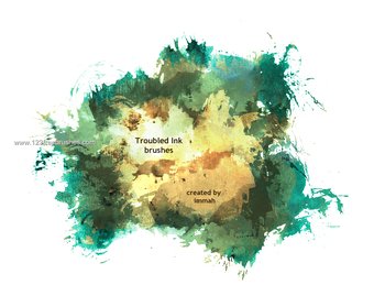 Ink Splatter Abstract