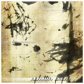 Ink Splatter Paper