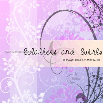 Ink Splatters and Swirls