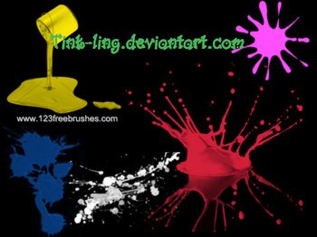 Paint Splashes Set