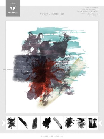 Paint Strokes and Watercolors