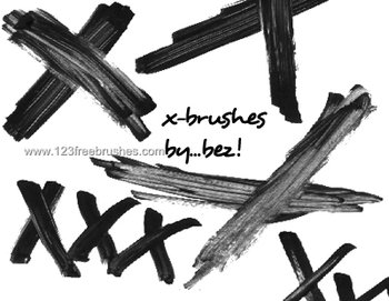 Paint Strokes X Marks