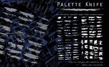 Palette Knife Paint Stroke