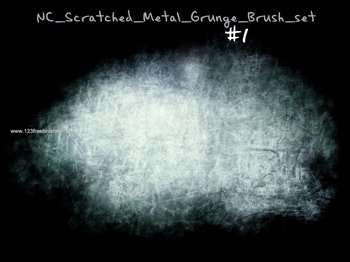 Scratched Metal Grunge Set