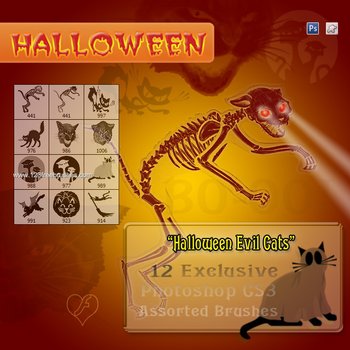 Evil Cats Halloween Stuff