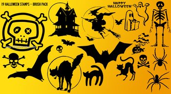 Adobe Photoshop Halloween Brushes