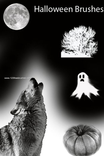 Free Halloween Photoshop Cs3 Brushes Kit