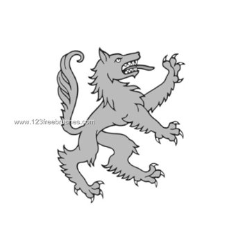 Heraldic Wolf