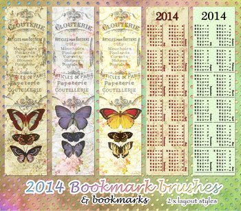 2014 Calendar Bookmarks