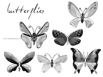 Crystal Butterfly Miniatures