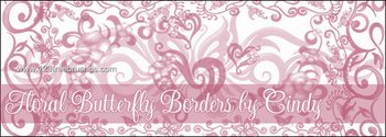 Floral Butterfly Borders