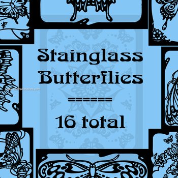 Stainglass Butterflies