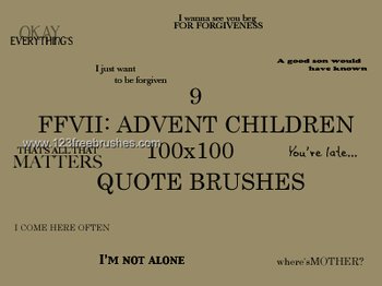 Advent Children Quote
